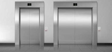 portes d'ascenseurs, ascenseurs fermés de service et de fret vecteur
