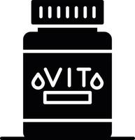 conception d'icônes créatives de vitamines vecteur