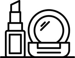 conception d'icône créative de maquillage vecteur