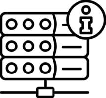 conception d'icône créative de serveur vecteur