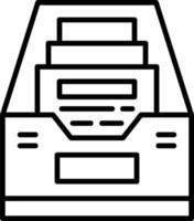 conception d'icône créative de boîte de fichiers vecteur