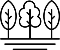 conception d'icônes créatives d'arbres vecteur