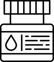 conception d'icône créative de bouteille d'encre vecteur