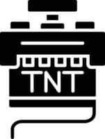 conception d'icône créative tnt vecteur