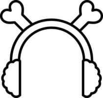 conception d'icône créative de cache-oreilles vecteur
