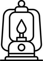 conception d'icône créative lampe à huile vecteur