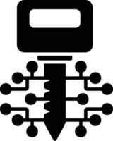 conception d'icône créative de clé numérique vecteur