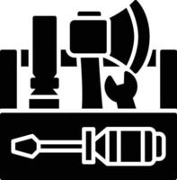 conception d'icônes créatives de boîte à outils vecteur