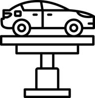 conception d'icône créative de levage de voiture vecteur