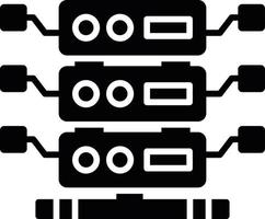 conception d'icône créative de base de données vecteur