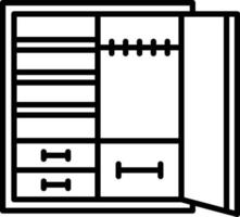 conception d'icône créative de placard vecteur