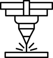 conception d'icône créative laser vecteur