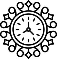 conception d'icône créative d'horloge murale vecteur