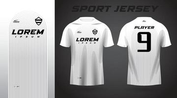 conception de maillot de sport t-shirt blanc vecteur