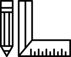 conception d'icône créative règle vecteur