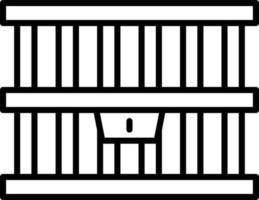 conception d'icône créative de prison vecteur