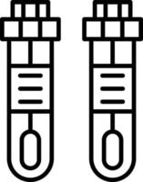 conception d'icône créative de test sanguin vecteur