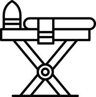 conception d'icône créative de planche à repasser vecteur