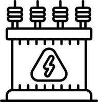 conception d'icône créative de transformateur de puissance vecteur