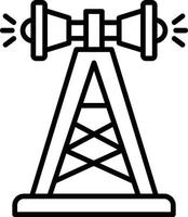 conception d'icône créative d'antenne vecteur