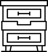 conception d'icônes créatives de tiroirs vecteur