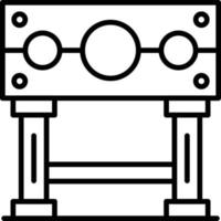 conception d'icône créative au pilori vecteur