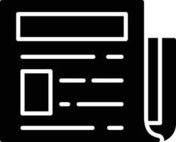 conception d'icône créative de journal vecteur