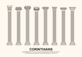 Vector des colonnes corinthiennes
