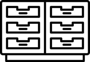 conception d'icône créative de cabinet vecteur