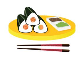 Vector de plateau Temaki