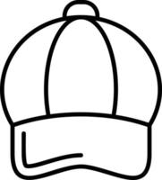 conception d'icône créative de casquette vecteur