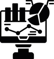 conception d'icône créative d'analyse de données vecteur