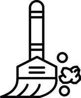 conception d'icône créative balai vecteur