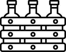 conception d'icône créative de vin vecteur