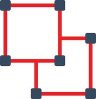 conception d'icône de vecteur de dégroupage d'objet