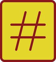 conception d'icône de vecteur de hashtag