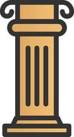 conception d'icône de vecteur de colonnes