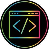conception d'icône de vecteur de code