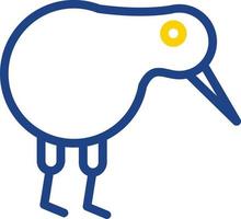 conception d'icône vecteur oiseau kiwi