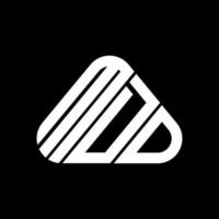 conception créative de logo de lettre mdd avec graphique vectoriel, logo simple et moderne de mdd. vecteur