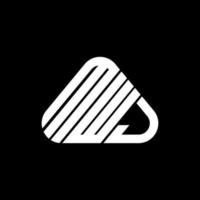 conception créative du logo de lettre mwj avec graphique vectoriel, logo mwj simple et moderne. vecteur
