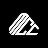 conception créative du logo de la lettre mcc avec graphique vectoriel, logo simple et moderne de la mcc. vecteur