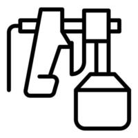 vecteur de contour d'icône de pulvérisateur de travail. voiture automatique
