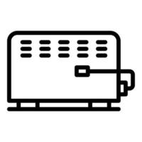 vecteur de contour d'icône de convecteur froid. radiateur électrique