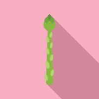 vecteur plat d'icône de bouquet d'asperges. plante alimentaire