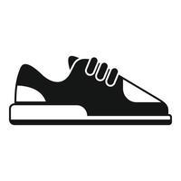 vecteur simple d'icône de sneaker d'entraîneur. chaussure de sport