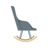 chaise berçante moderne icône vecteur isolé plat