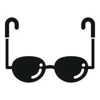 vecteur simple d'icône de lunettes. vue des yeux