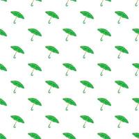 motif parapluie vert, style cartoon vecteur