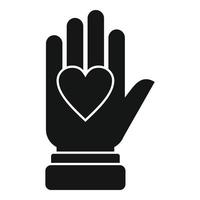 aidez le vecteur simple d'icône de don de coeur. argent de solidarité